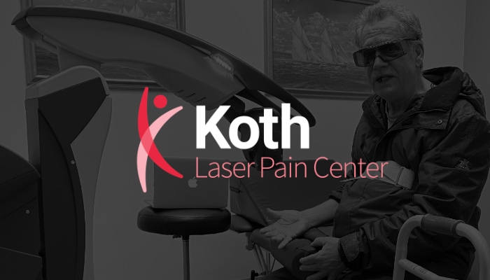 Paitent receiving MLS laser treatment
