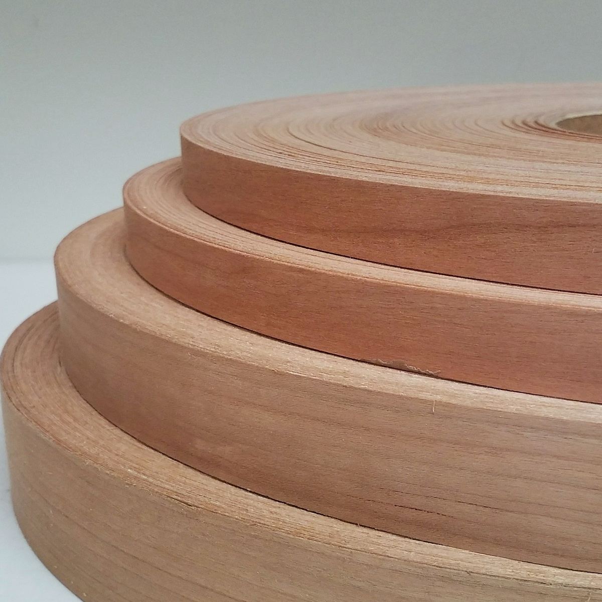 MOLIGOU Cherry Wood Veneer Roll, 2”×50' Plywood Edge Banding Strips, Veneer  Edging with Adhesive Back