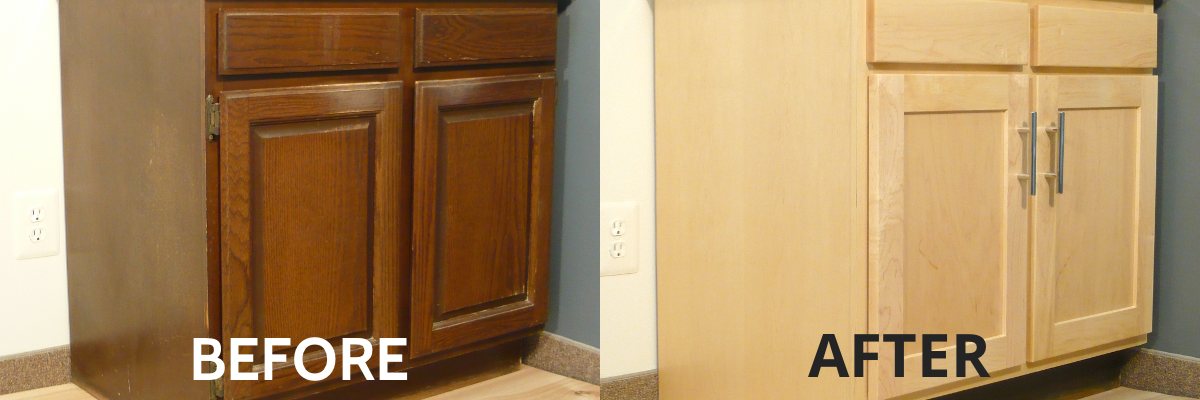 Cabinet Refacing Before And After 