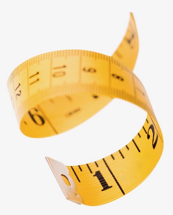 a photo of a measuring tape which is used to measure leg length discrepancy